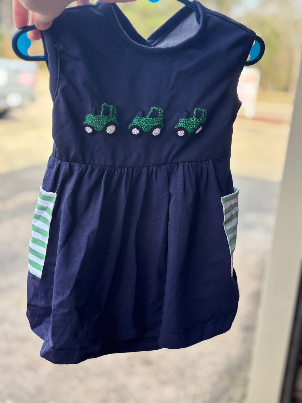 Tractor French Knot Bloomer Set